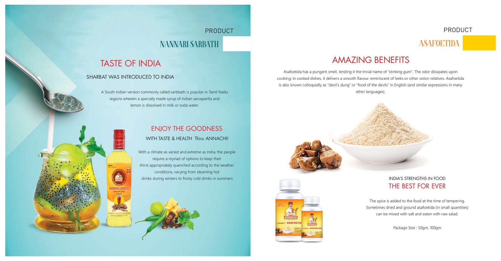 Sarbath and Asafoetida