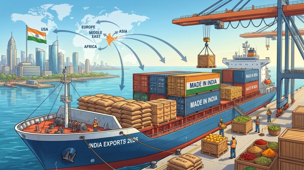 India’s Food Export Boom in 2026: Wheat Returns, Processed Foods Rise, and Horticulture Shines